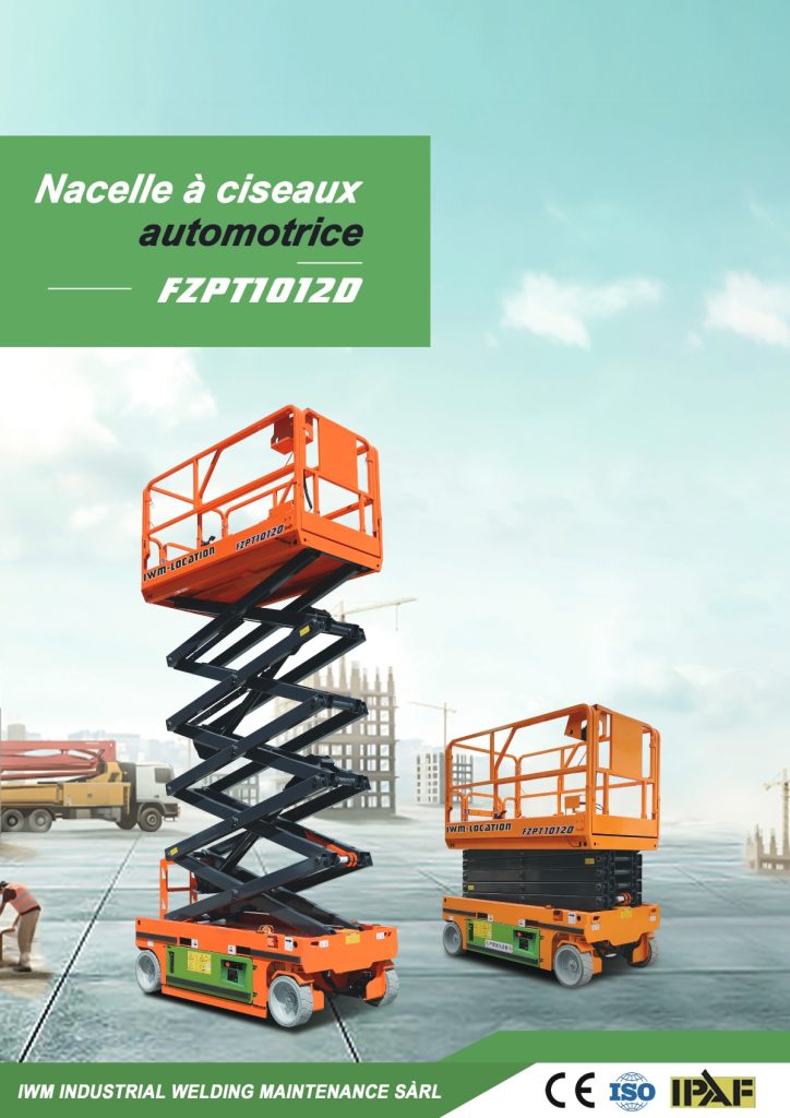 Nacelles élévatrices automotrices orange