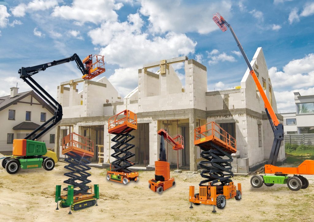 Équipement de construction en action